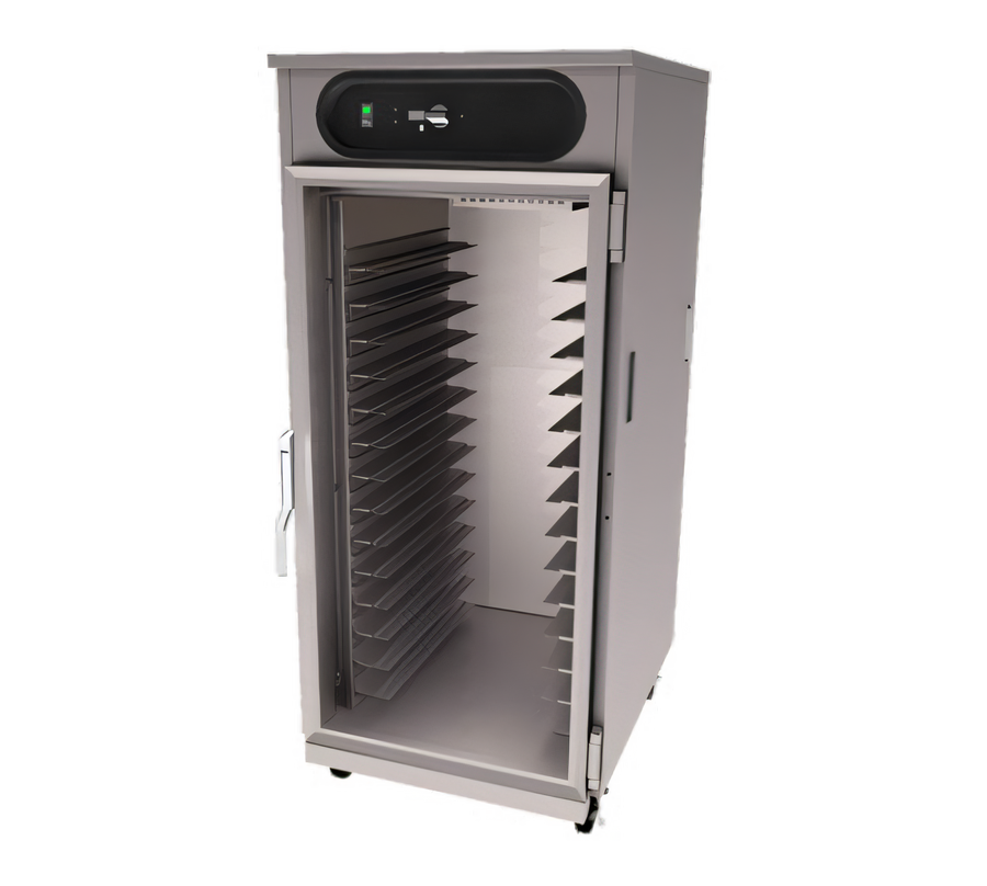 Product image #1 for hotLOGIX HL7-14 3/4 Height Insulated Heated Holding Cabinet, Stainless Steel, 28 Pan Capacity
