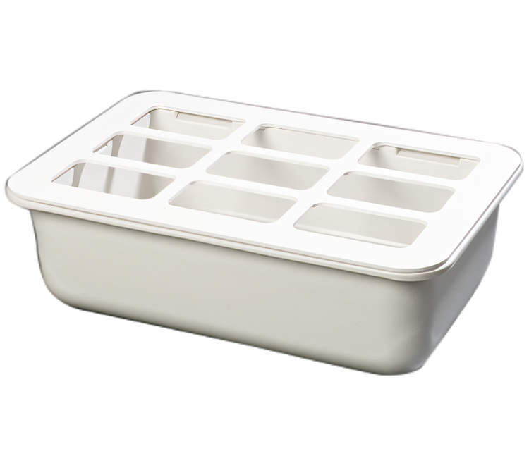 Product image #1 for Coldmaster Full-Size 6-Inch Deep Coldpan with Organizer, White