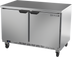 Thumbnail image #1 for Beverage-Air 48-Inch Two-Section Flat-Top Worktop Refrigerator with Solid Doors, 11.82 Cu. Ft.