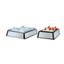 Thumbnail image #1 for Cal-Mil Econo-Tuff Insulated Ice Pan Housing with Polycarbonate Pan, 18 x 26 x 6 Inches, Black