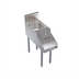 Thumbnail image #1 for Krowne Royal Series 12-Inch Freestanding Stainless Steel Underbar Blender Station with Dump Sink and Recessed Blender Shelf