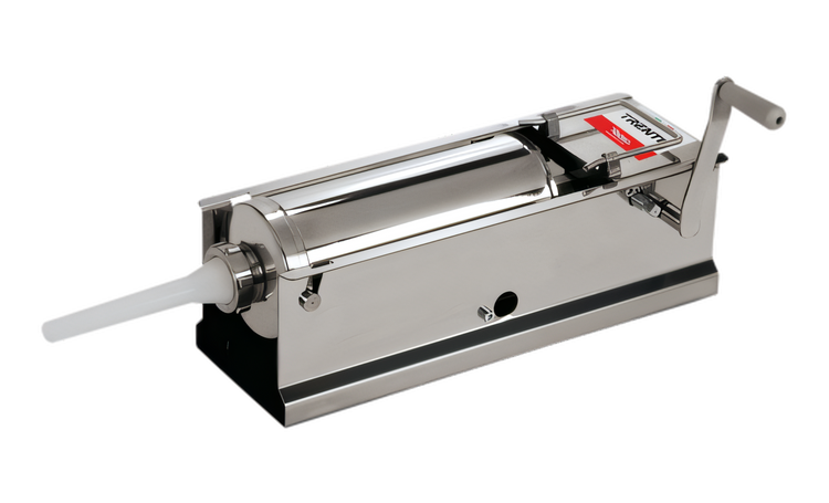 Product image #1 for Trento 2-Speed Manual Horizontal Gear Drive Sausage Stuffer, 11 lb. / 5 kg Capacity, Stainless Steel