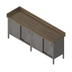 Thumbnail image #1 for John Boos Enclosed Base Wood Top Work Table with Sliding Doors and 4