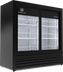 Thumbnail image #1 for Beverage-Air Marketeer Two-Section Reach-In Refrigerated Merchandiser with Sliding Glass Doors, 16.4 Cu. Ft., Black
