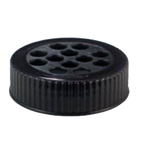 Thumbnail image #1 for Vollrath 4908-01 Shaker Dredge Lid, Large, Wide Mouth, Plastic, Brown Case of 12