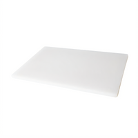 Omcan USA White Rigid Polyethylene Cutting Board, 18 x 24 x 1/2 Inch