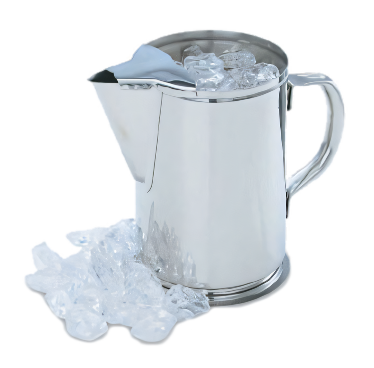 Product image #1 for Vollrath 2 Quart Stainless Steel Water Pitcher with Ice Guard and Hollow Handle