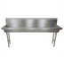 Thumbnail image #1 for BK Resources Four-Station Freestanding Hand Wash Sink with 4 Faucet Holes, 96-Inch Stainless Steel