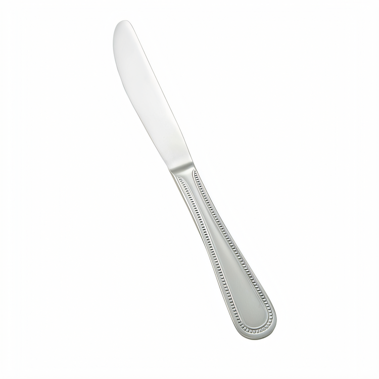Product image #1 for Winco Deluxe Pearl 9-Inch Dinner Knife, 18/8 Stainless Steel, Extra Heavy Weight, Mirror Finish