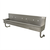 Advance Tabco 3-Station ADA Wall Mounted Multiwash Hand Sink, 72-Inch, 304 Stainless Steel