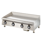 Thumbnail image #1 for Star (Middleby) Ultra-Max 848TCHSA 48-Inch Countertop Gas Griddle, Chrome-Plated 1-Inch T1 Steel Plate, Mechanical Thermostats