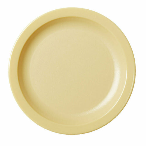 Product image #2 for Cambro Camwear 6-9/16-Inch Round Beige Narrow Rim Polycarbonate Plate