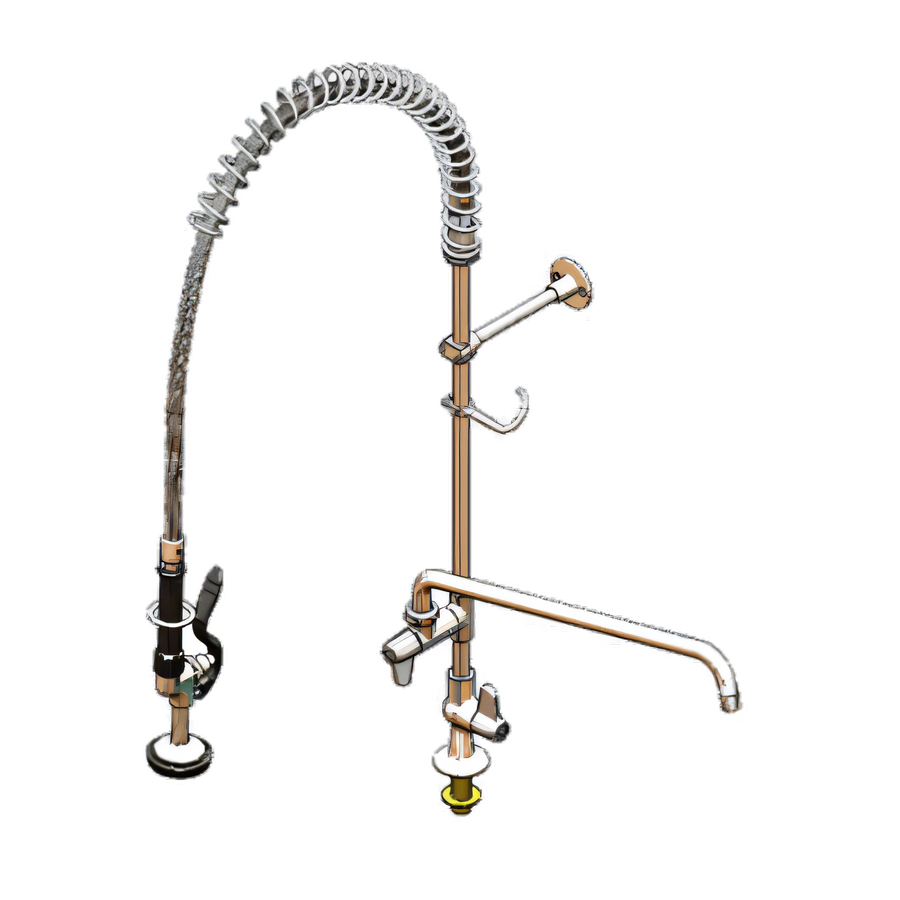 Product image #1 for Equip Single-Hole Deck-Mount Pre-Rinse Unit with 18-Inch Add-On Faucet