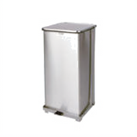 Defenders 13-Gallon Stainless Steel Step Can with Plastic Liner