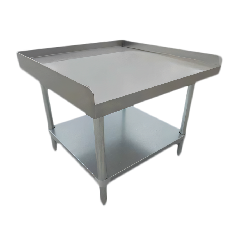 Product image #1 for Serv-Ware 12 Inch x 30 Inch Stainless Steel Top Equipment Stand with Galvanized Undershelf
