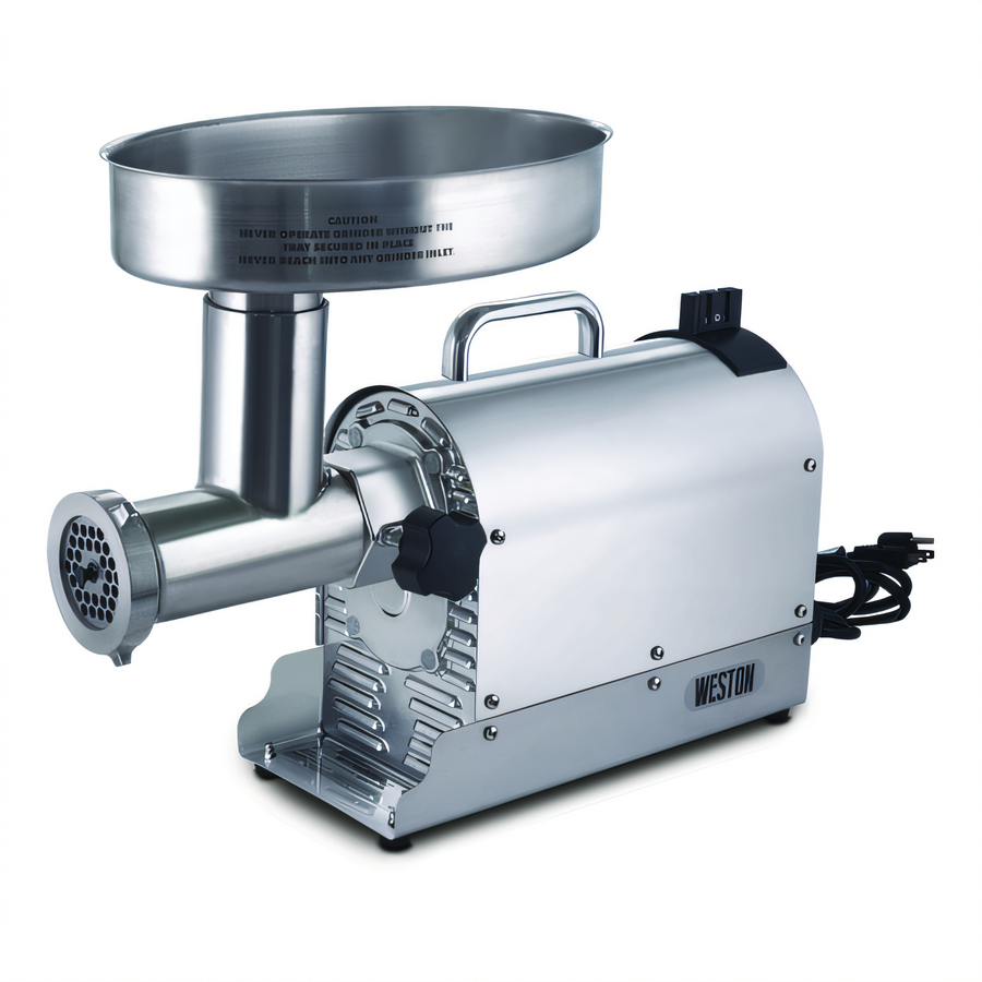 Product image #1 for Weston Pro Series #12 Electric Meat Grinder and Sausage Stuffer, 1 HP, Stainless Steel