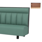 Thumbnail image #1 for ATSMFG ATS AT&S-ASWB-K42-6CHHR GR7 Kevin Wall Booth, 42" high, 6-channel with Headroll back, removable sinuous spring seat with connecting links