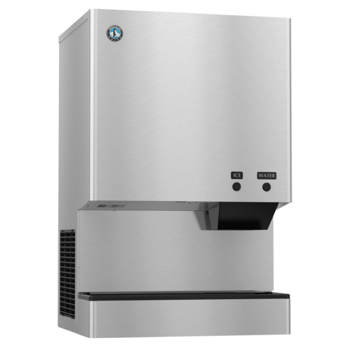 Product image #1 for Hoshizaki DCM-500BAK Countertop Air-Cooled Sanitary Cubelet Ice Machine and Water Dispenser with 40 lb Built-In Storage