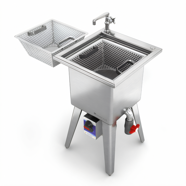 Product image #1 for Power Soak Silver Soak Stationary Silverware Pre-Wash Sink, 11 Gallon, 230V