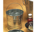 Thumbnail image #1 for American Metalcraft 148 oz. Natural Galvanized Tin Round Pail with Wire Handle