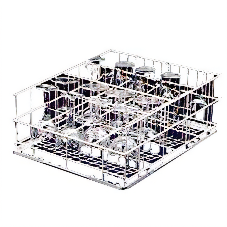 Product image #1 for Jet-Tech 16-Compartment Polyamide Glass Rack for F-16DP & 727 Dishwashers