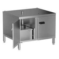 Lainox Naboo Stainless Steel Oven Cabinet Stand with Doors, Side Runners, Fat Container, and 12 GN 1/1 Pan Capacity