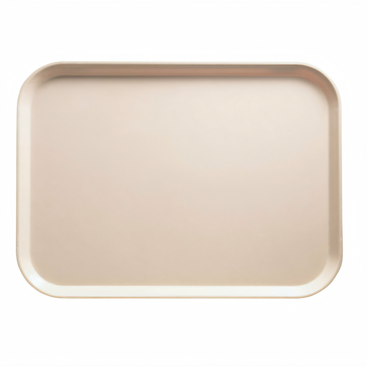 Product image #1 for Cambro Camtray Rectangular Fiberglass Fast Food & Cafeteria Tray, Light Peach, 10-5/8 x 13-3/4 Inches