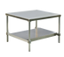 Thumbnail image #1 for New Age 36-Inch x 24-Inch Stationary Aluminum Equipment Stand with 12-Gauge Marine-Edge Top and Adjustable Undershelf
