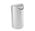 Thumbnail image #1 for American Metalcraft Decorative Round Swing Waste Bin, Brushed Stainless Steel, 4-3/4 Inch Diameter x 9 Inch High