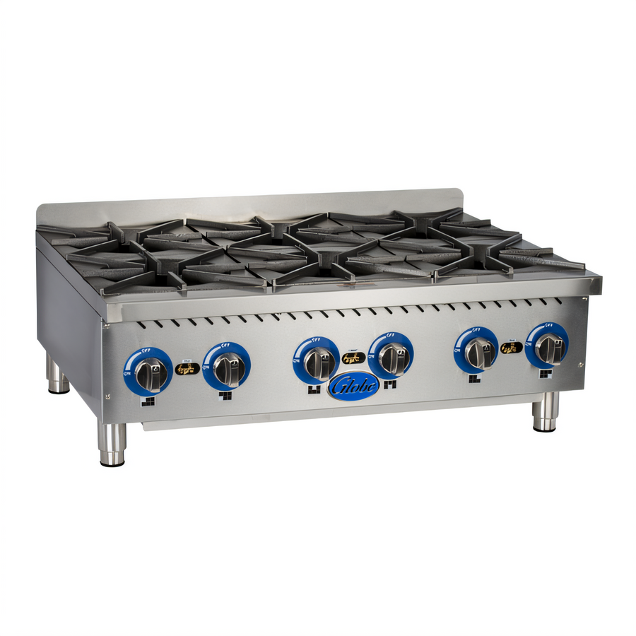 Product image #1 for Globe 36-Inch 6-Burner Countertop Gas Hot Plate