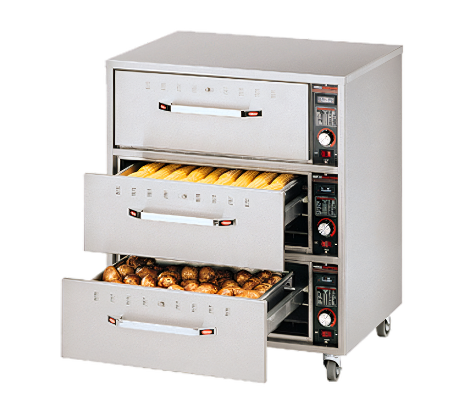 Product image #1 for Hatco HDW-3 Freestanding 3-Drawer Standard Width Warming Drawer