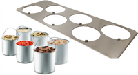 Nemox Gourmet Pro Accessory Set with Stainless Steel Insert and 6 Anodized Aluminum Bowls