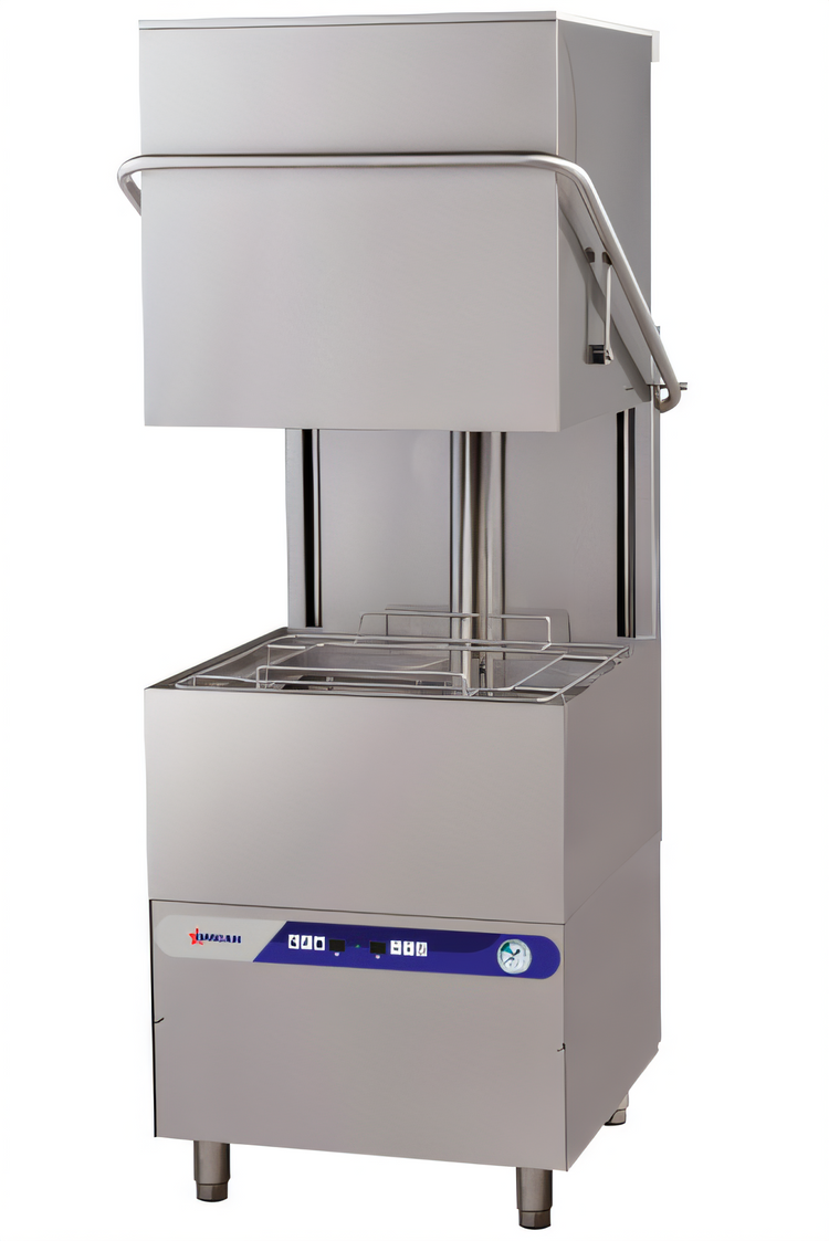 Product image #1 for Omcan Upright High-Temperature Door-Type Dishwasher with Digital Control, 20 x 20 Rack, 208-240V