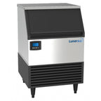Thumbnail image #1 for Admiral Craft Equipment Corp. Lunar Ice LUIM-210 Self-Contained Air-Cooled Full Dice Ice Machine with 88 lb Built-In Bin, Black/Stainless Steel