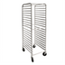 Thumbnail image #1 for CAC China Heavy-Duty Aluminum 20-Tier End-Loading Full-Size Sheet Pan Rack with Swivel Casters
