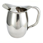 Thumbnail image #1 for Winco WPB-2C 2-Quart Stainless Steel Bell Pitcher with Ice Guard and Mirror Finish Case of 24