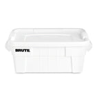 Thumbnail image #1 for Rubbermaid Commercial Products BRUTE FG9S3000WHT 14-Gallon White Plastic Food Storage Tote with Lid Case of 6