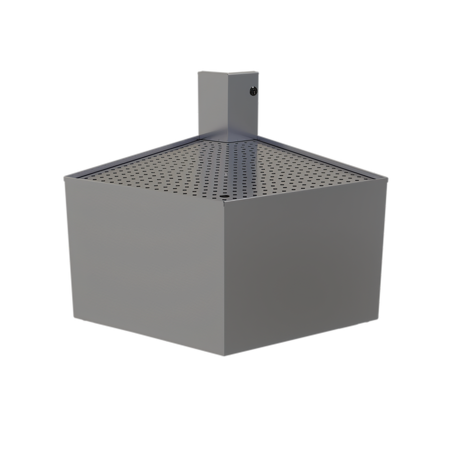 Product image #1 for Glastender Underbar Outside Wedge Corner Drainboard, 60° Angle, 24-Inch Deep, Stainless Steel, No Legs