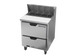 Thumbnail image #1 for Beverage-Air 27-Inch Refrigerated Sandwich Prep Table with 2 Drawers, 8-Pan Standard Top, 6.9 Cu. Ft.