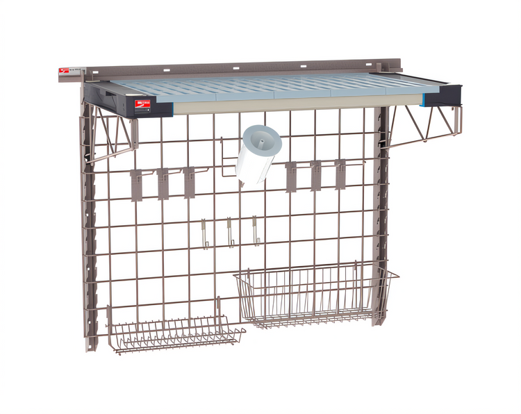 Product image #1 for Metro SmartWall Wall-Mounted Sink Shelf Kit, 1 Shelf, Metroseal Gray