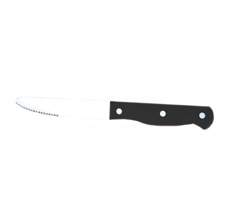Product image #1 for American Metalcraft KNF8 Jumbo Black POM Full Tang Rounded Tip Steak Knife, 5-Inch Blade