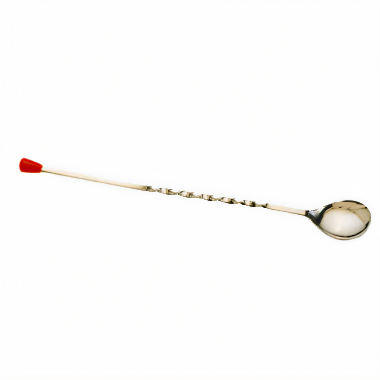 Product image #1 for American Metalcraft 10-Inch Twisted Bar Spoon with Red Knob, Stainless Steel