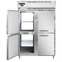 Continental Refrigerator Designer Line D2FNSSPTHD 2-Section Pass-Thru Freezer with Half Solid Doors