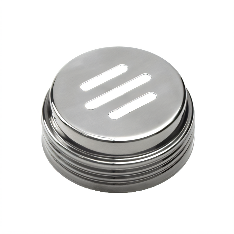 Product image #1 for American Metalcraft 4407T Contemporary Stainless Steel Replacement Slotted Spice Shaker Top for 4407