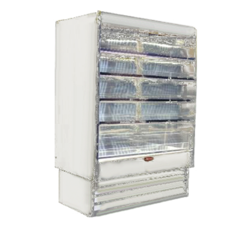 Product image #1 for Howard-McCray SC-OD35E-8-LED Dairy Open Merchandiser, 99" W x 78-1/2" H, 4-Tier LED Shelves, Self-Contained, White