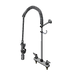 Thumbnail image #1 for T&S Brass EasyInstall Workboard Deck-Mount Pre-Rinse Unit with Spring Gooseneck and 1.07 GPM Spray Valve