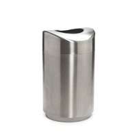 Eclipse 30-Gallon Indoor Open-Top Stainless Steel Trash Container