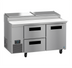 Thumbnail image #1 for Hoshizaki Steelheart 60-Inch Two-Section Refrigerated Pizza Prep Table with Door and Drawers
