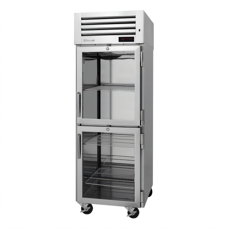 Product image #1 for Turbo Air PRO Series Reach-In Heated Holding Cabinet with 2 Half Glass Doors, 26 Cu. Ft., 115V