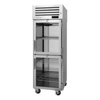 Turbo Air PRO Series Reach-In Heated Holding Cabinet with 2 Half Glass Doors, 26 Cu. Ft., 115V